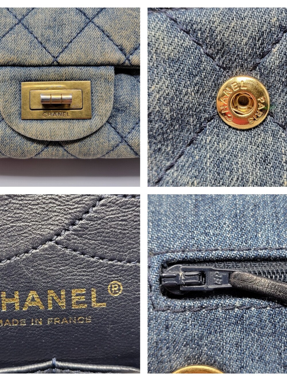 CHANEL Maxi Quilted Denim 2.55 Reissue 227 Double Flap Bag - Picture 8 of 13